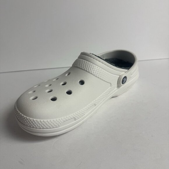 Crocs Mens Classic Lined Clog White Size 10 M - Picture 2 of 6